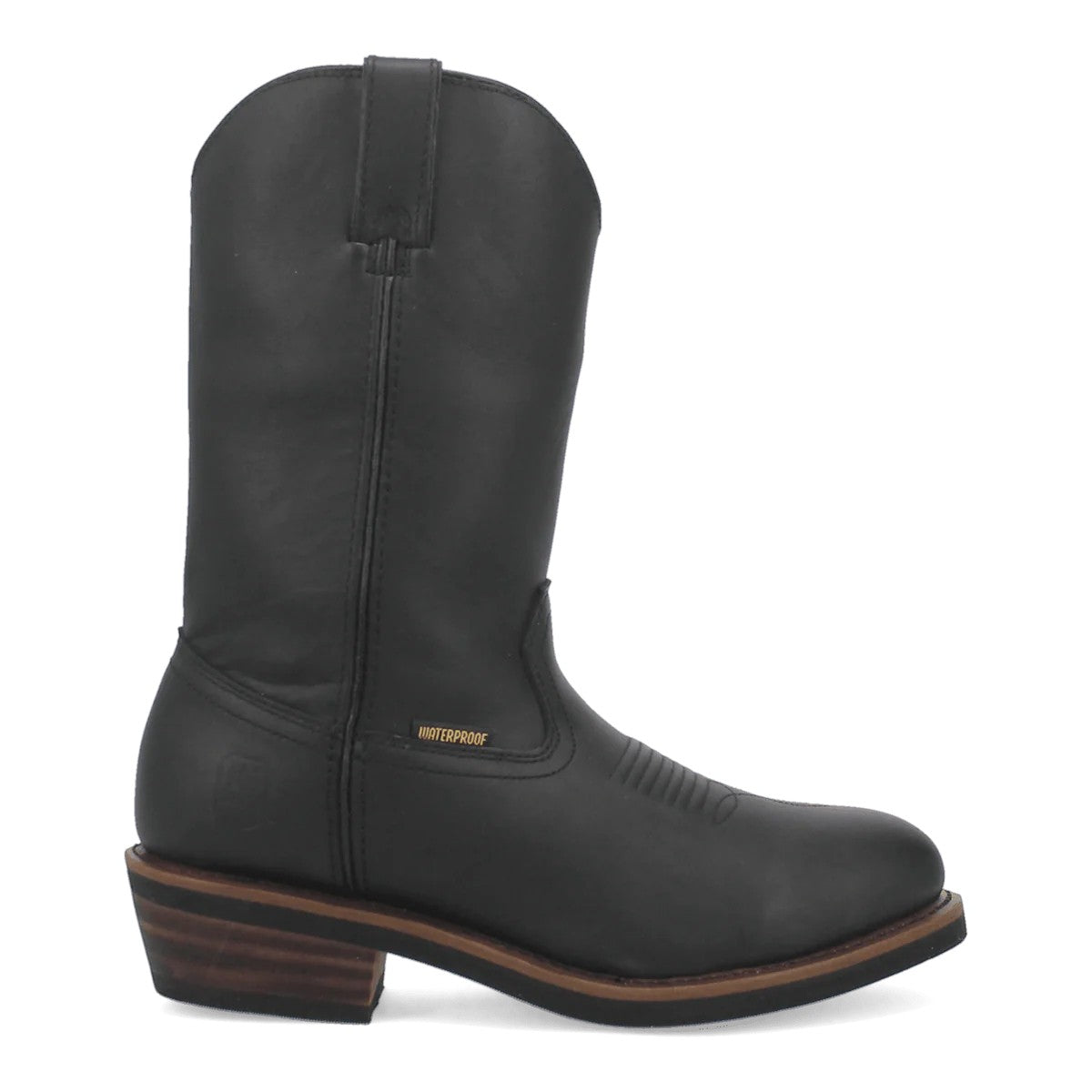 Botas de trabajo de cuero impermeables Dan Post Albuquerque - Negras