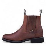 Establo Genuine Leather Ankle Work Boots - Soft Toe (Honey)