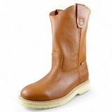 Establo Genuine Leather Mil Rayas Pull-On Work Boots - Soft Toe