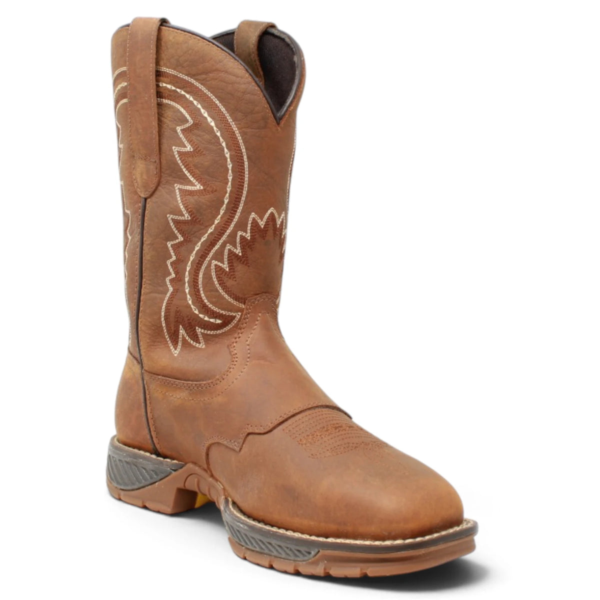 American West Men´s Genuine Leather Work Boot - Walnut - Side View