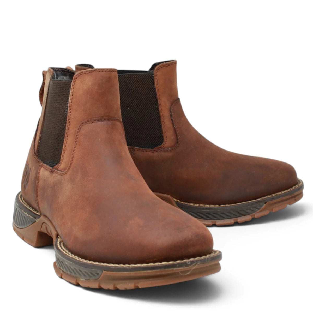 American West Men´s Genuine Leather Soft Toe Ankle Work Boot - Shedron - Pair Side View