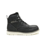 Men's Reclaimer wedge waterproof work boots in black color by CAT right side view