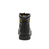 Men's Second Shift soft toe work boots in black by CAT back view