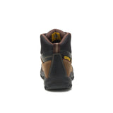 Men's Threshold waterproof work boots in real brown by CAT back view