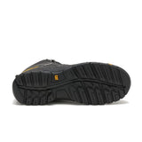 Men's Threshold waterproof work boots in black by CAT sole view