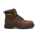 Men's Second Shift Steel Toe Work Boot Dark Brown Color - CAT