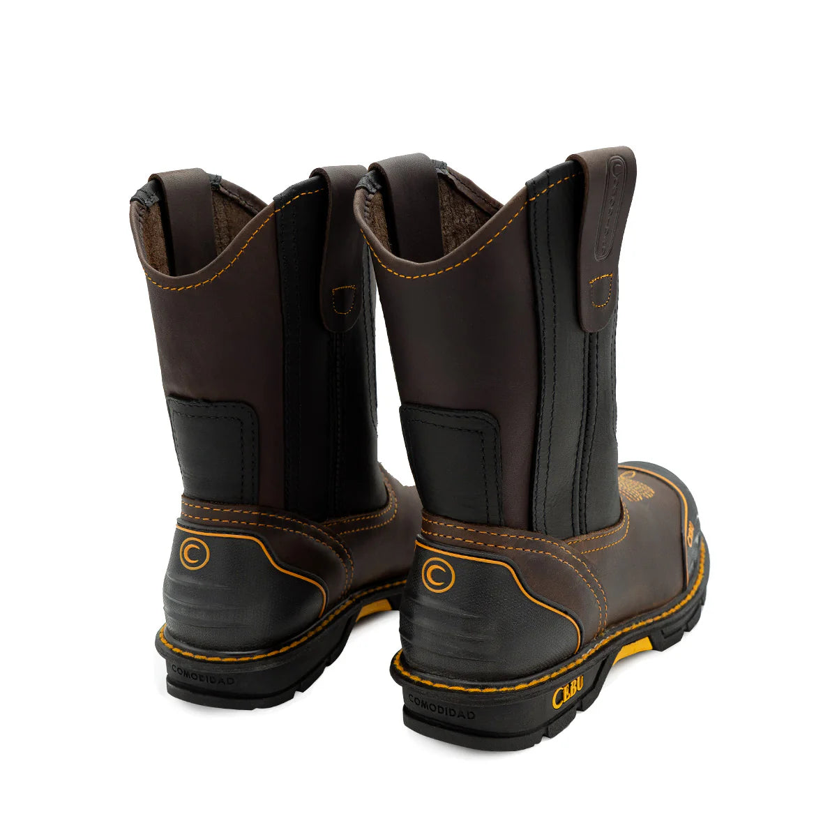 Cebu Farmer Pull On Soft Toe 10" Work Boots - Soft Toe & Rubber Shield
