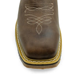 Cebu PR Rayas Wellington Pull On 10" Square Toe Work Boots - Soft Toe