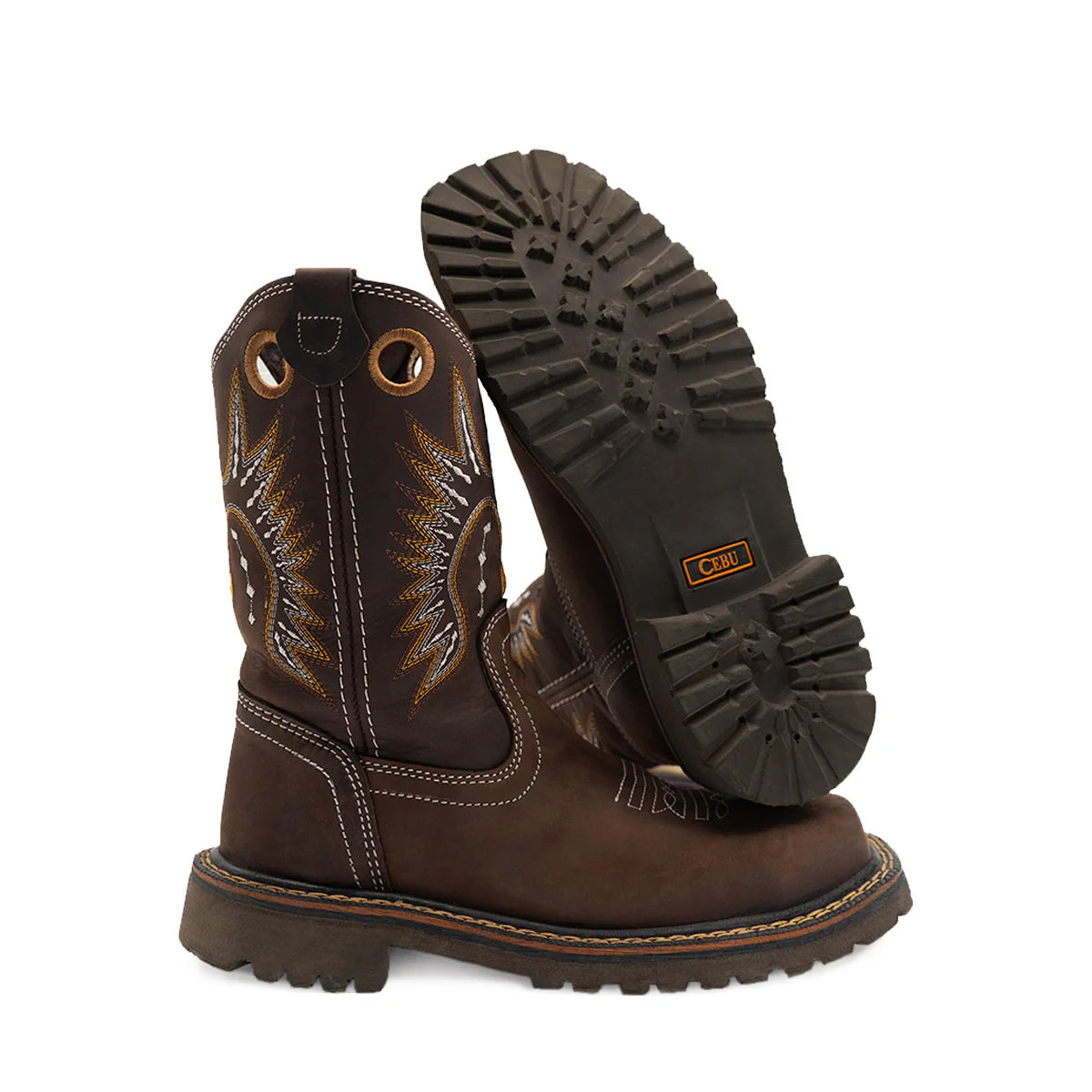 Botas de trabajo Cebu Tracker de 10" con puntera blanda y sin cordones