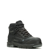 Men's 6″ Overpass CarbonMAX work boots in black by Wolverine side view