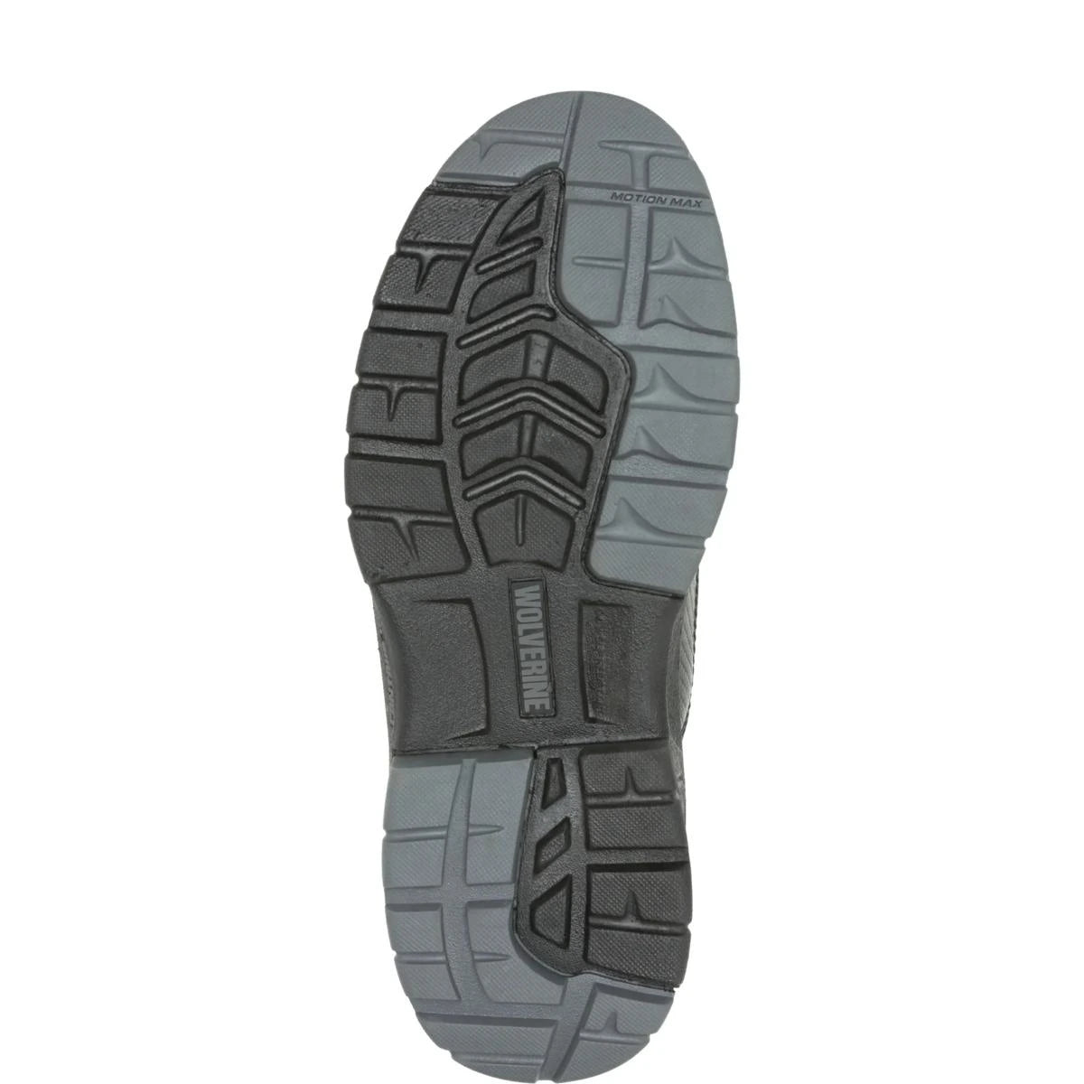 Men's 6″ Overpass CarbonMAX work boots in black by Wolverine sole view