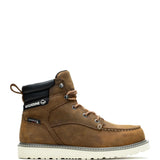 Men's 6″ Trade Wedge moc toe steel toe work boots in sudan brown by Wolverine right side view