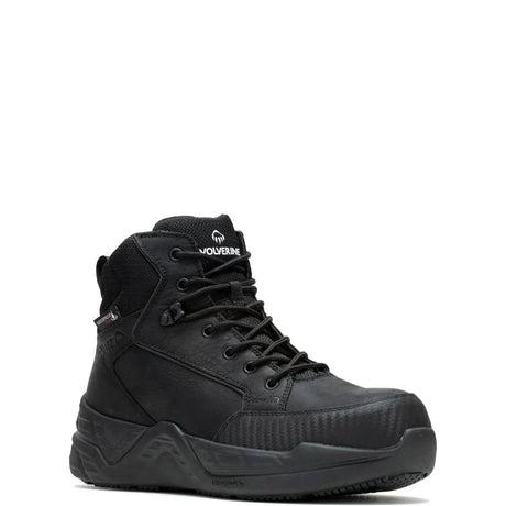 Men's 6″ ProShift LX EnergyBound CarbonMax work boots in black by Wolverine side view