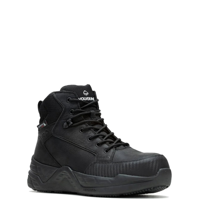 Men's 6″ ProShift LX EnergyBound CarbonMax work boots in black by Wolverine side view