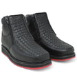 Men's petatillo square toe work shoes with double density sole in black by La Carreta pair view