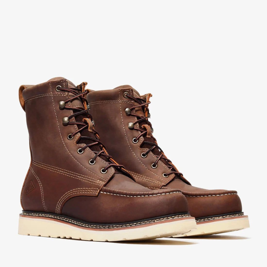 Bonanza Men´s Frontier Classic 8" Moc Toe Work Boots - Brown
