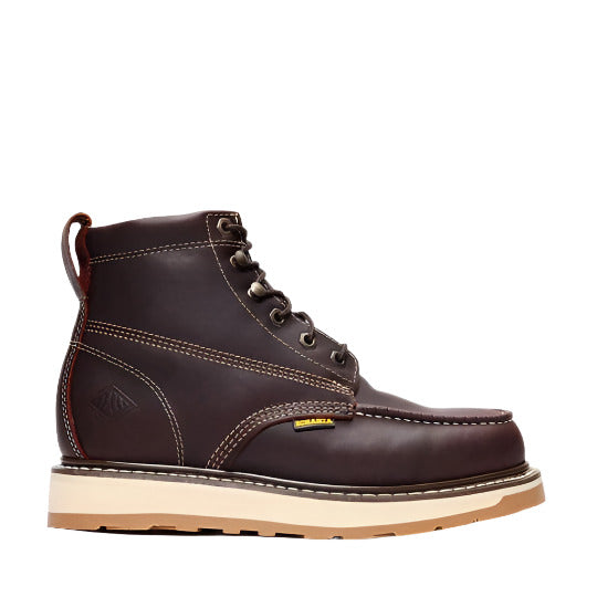 Bonanza Men´s Frontier Dual 6" Steel Moc Toe Work Boots - Burgundy