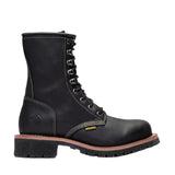 Bonanza Boots Boots Bonanza Sierra 9" Logger Work Boots (Steel Toe) - Black
