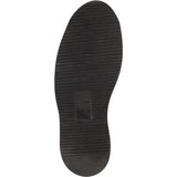 Men's soft toe lined sole work boots in black by Original Michel sole view