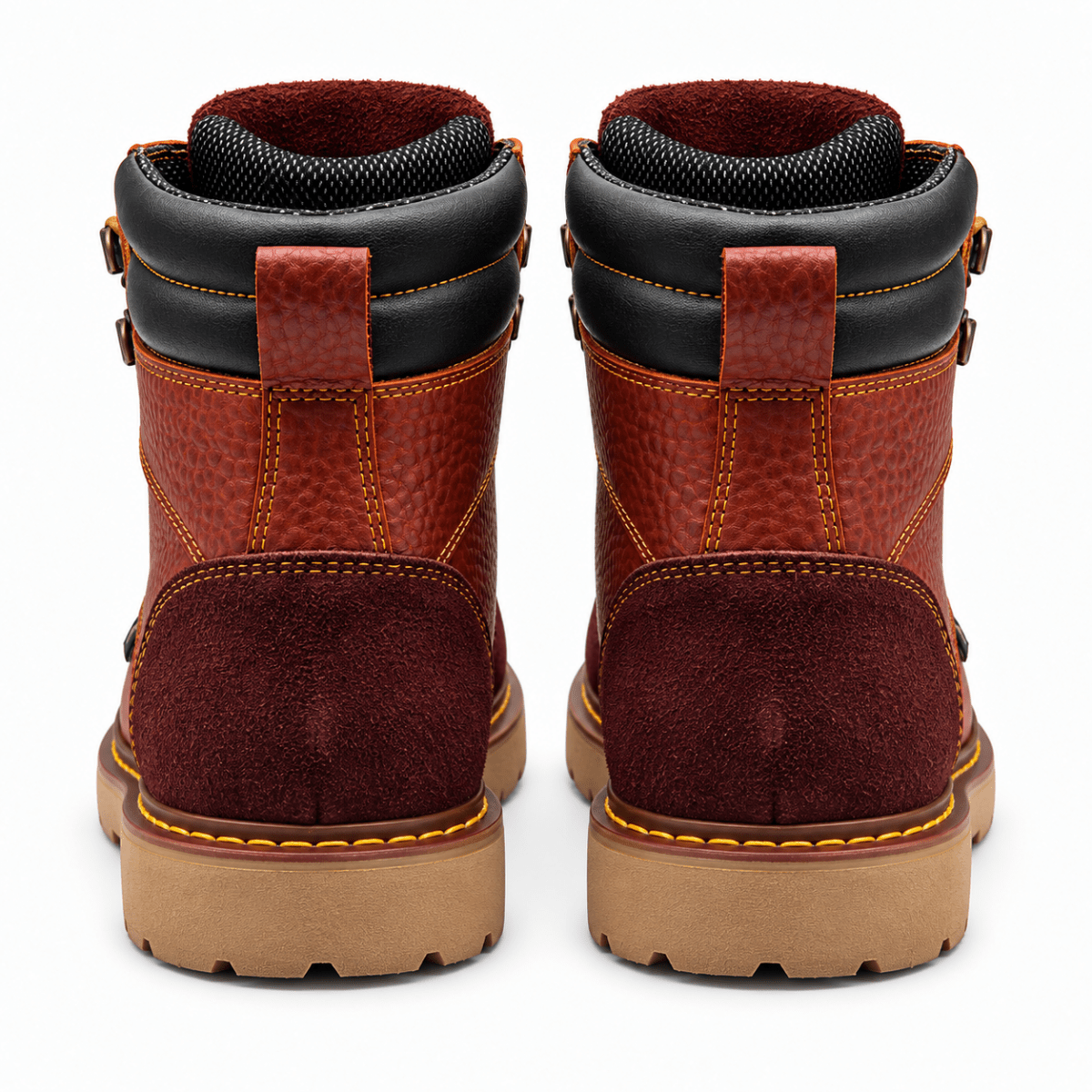 Hooch Boots H70350 men's Shedron leather composite toe work boots back view