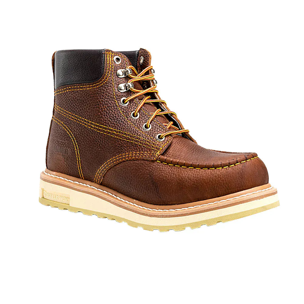 Hammer Men's Double Density Soft Moc Toe Work Boots - Shedron - Side View