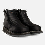 Joe Boots Boots Double Zipper Comfort Work Boot Black Color - Hammer Boots