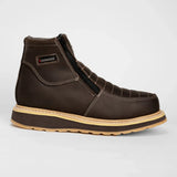 Joe Boots Boots Double Zipper Comfort Work Boot Brown Color - Hammer Boots