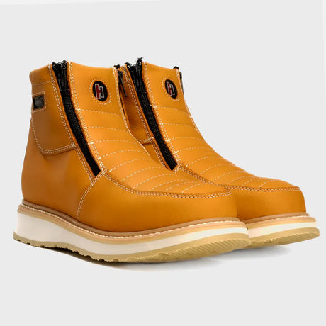 Joe Boots Boots Double Zipper Comfort Work Boot Habanna Color - Hammer Boots
