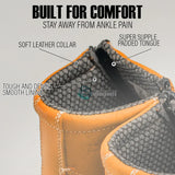 Joe Boots Boots Dual Zipper Comfort Work Boots Habanna Color - Hammer Boots