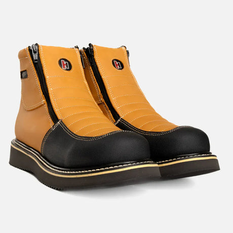 Joe Boots Boots Dual Zipper Comfort Work Boots Habanna Color - Hammer Boots