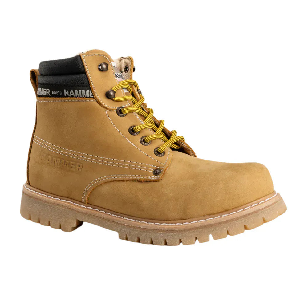 Joe Boots Boots Hammer Murphy Work Boots Tractor Sole Suede Leather Honey Color - Hammer Boots