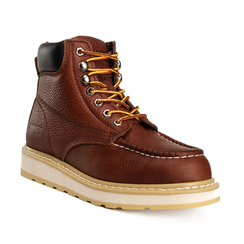 Hammer Men's Hunter Soft Moc Toe Work Boot - Brown - Side View