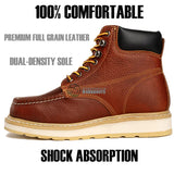 Joe Boots Boots Hunter Moc Toe Work Boot Tan Color - Hammer Boots