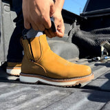 King Welt Boots Arizona 6" Pull Up Square Soft Toe Lightweight Work Boots Desert Color - King Welt