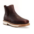 King Welt Boots Arizona 6" Pull Up Square Soft Toe Lightweight Work Boots Merlot Color - King Welt