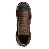 King Welt Boots Ultra Flex 6" Zipper Double Density Sole Work Boots Brown/Black Color - King Welt