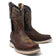 Men's square toe work boots with double density sole in brown by La Carreta pair view