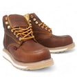 Men's lace up work boots with sierra sole in brown by La Carreta pair view