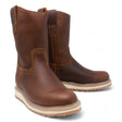 Men's double density work boots in brown by La Carreta pair view