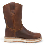Men's double density work boots in brown by La Carreta right side view